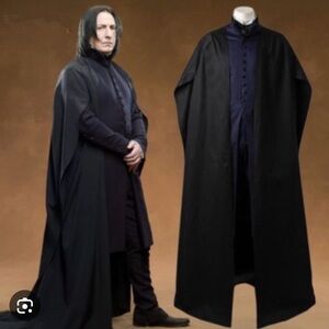Harry Potter Professor Severus Snape Costume 3 pieces. Size Large. Halloween.